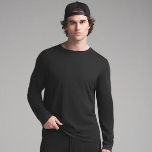 NWT SKIMS MENS CLASSIC LONG SLEEVE T-SHIRT - Size M | Onyx